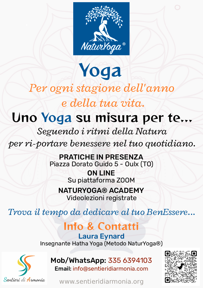 Corsi Yoga METODO NATURYOGA con Laura Eynard | Oulx | Alta Valle di Susa